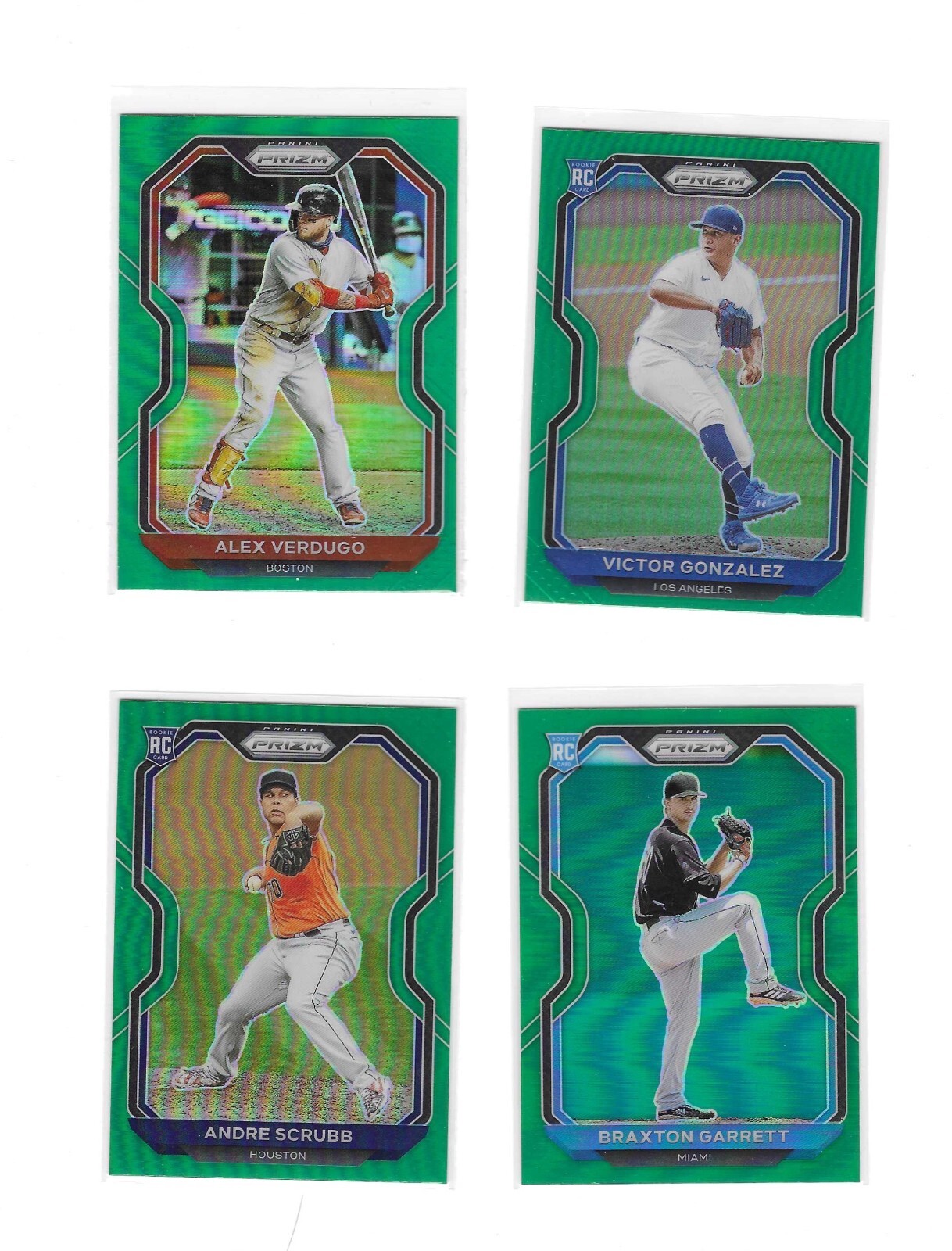 2021 Prizm Baseball Variations: Purple, Green, White Wave, Cosmic, Blue, Silver