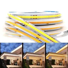 DC12/24V 1M-5M COB LED Strip Light High Density Flexible 320leds/m TV Background
