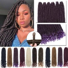 10 Colors Available Thick Twist Faux Locs Crochet Braids Hair Extensions Woman