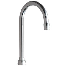 CHICAGO FAUCETS GN2AE3JKABCP Spout,Brass,Fits Chicago Faucets