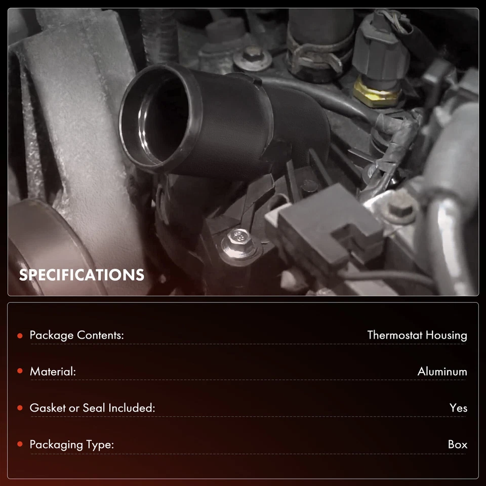 Carcaça de termostato de alumínio para Honda Accord Pilot Odyssey Acura MDX RDX TSX TL - Imagem 2 de 4