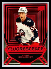 2021-22 Upper Deck Fluorescence Red #FL-9 Yegor Chinakhov
