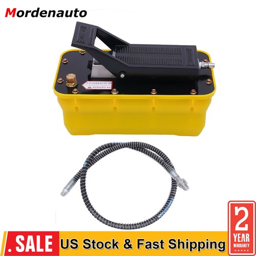 New 10000 PSI Air Hydraulic Foot Pedal Jack Pump Rotary Lift 0.750.95