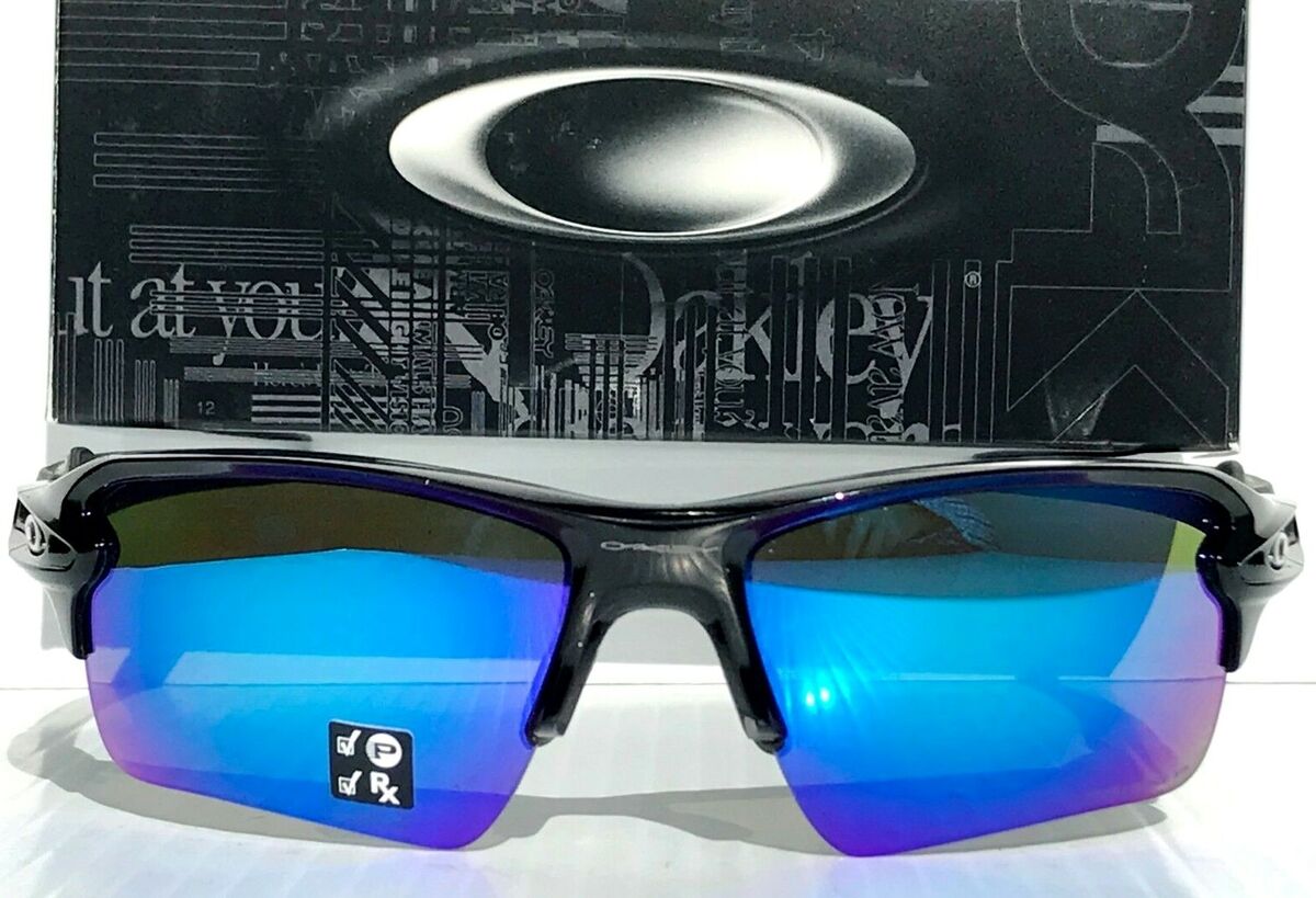 NEW Oakley Flak 2.0 XL Black POLARIZED PRIZM Sapphire Blue NEW Oakley Flak 2.0 XL Black POLARIZED PRIZM Sapphire Blue