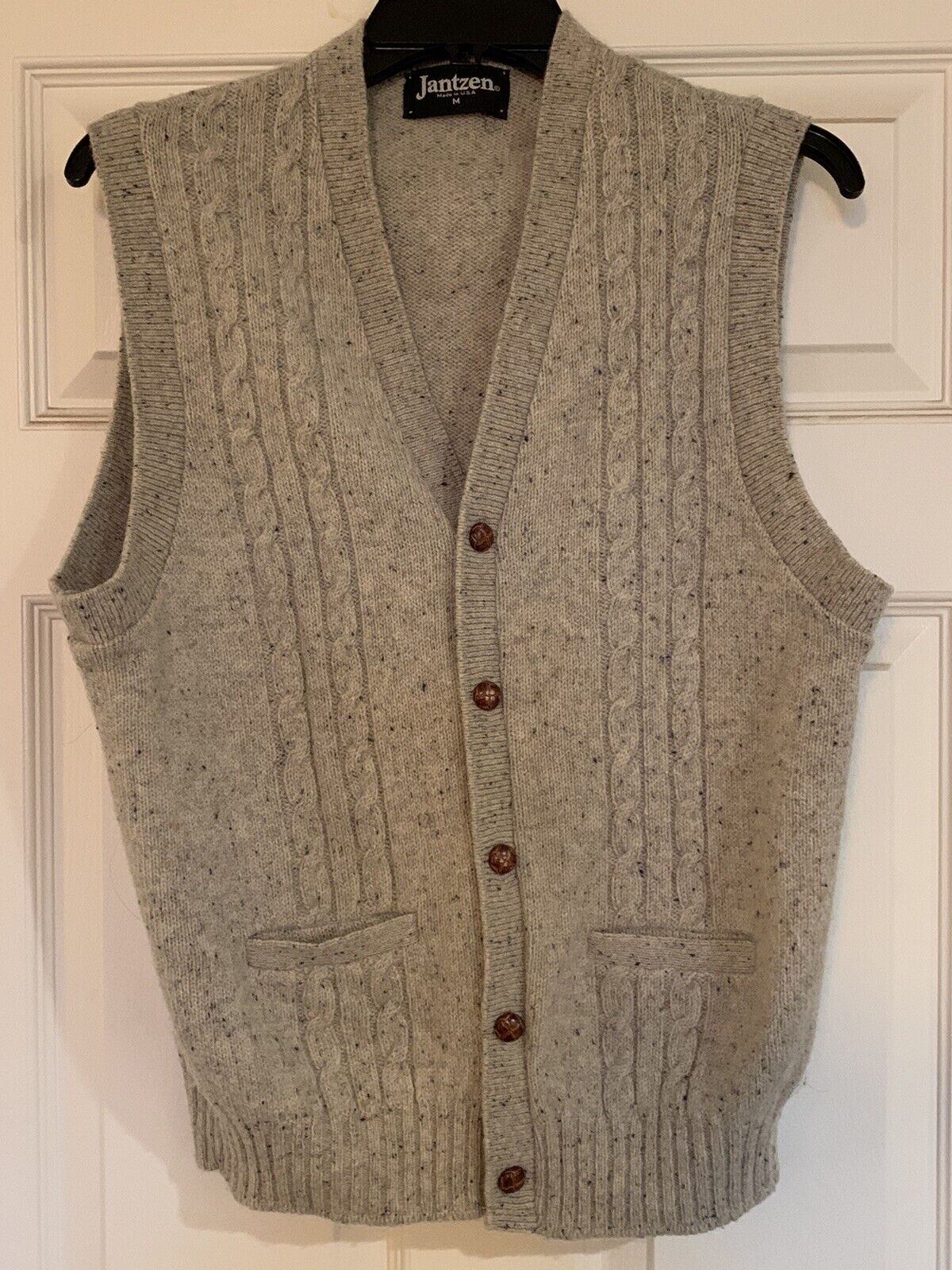 Vintage Jantzen Men's Sweater Vest M Wool Blend C… - image 1