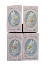 Lot Of 4 Honey Bunnies 2" Bunny Russ Easter Decor rabbits Figurines New
