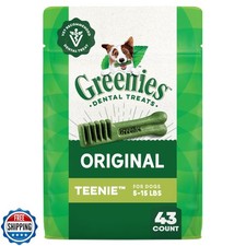 Greenies Veterinarian-Recommended Natural Dental Dog Treats Regular Size, Ori