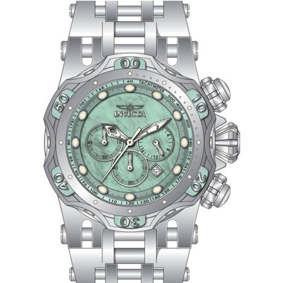 Invicta Men's Watch Fusion Chrono Light Blue Dial Silver Steel Bracelet 49166