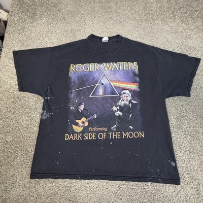 Vintage Roger Waters Dark Side Of The Moon Shirt Mens 2XL Black Short Sleeve