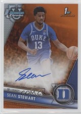 2023-24 Bowman U Chrome Prospect Orange Refractor 9/25 Sean Stewart Auto 16i3