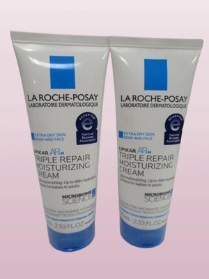 LA ROCHE POSAY LIPIKAR AP+M TRIPLE REPAIR MOISTURIZING CREAM 2.53OZ EXP:2028 2PC