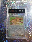 Poor Eevee 166/197 Obsidian Flames Rev Holo Graded PR 1 Pokemon Card Abused 🐕