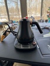 Barista edition Matte Black Electric Gooseneck Pour over Kettle with Temp Contro