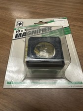 Photoco 10 X Standing Magnifier 3/4 Inch Square Viewing Area Open Base 8E