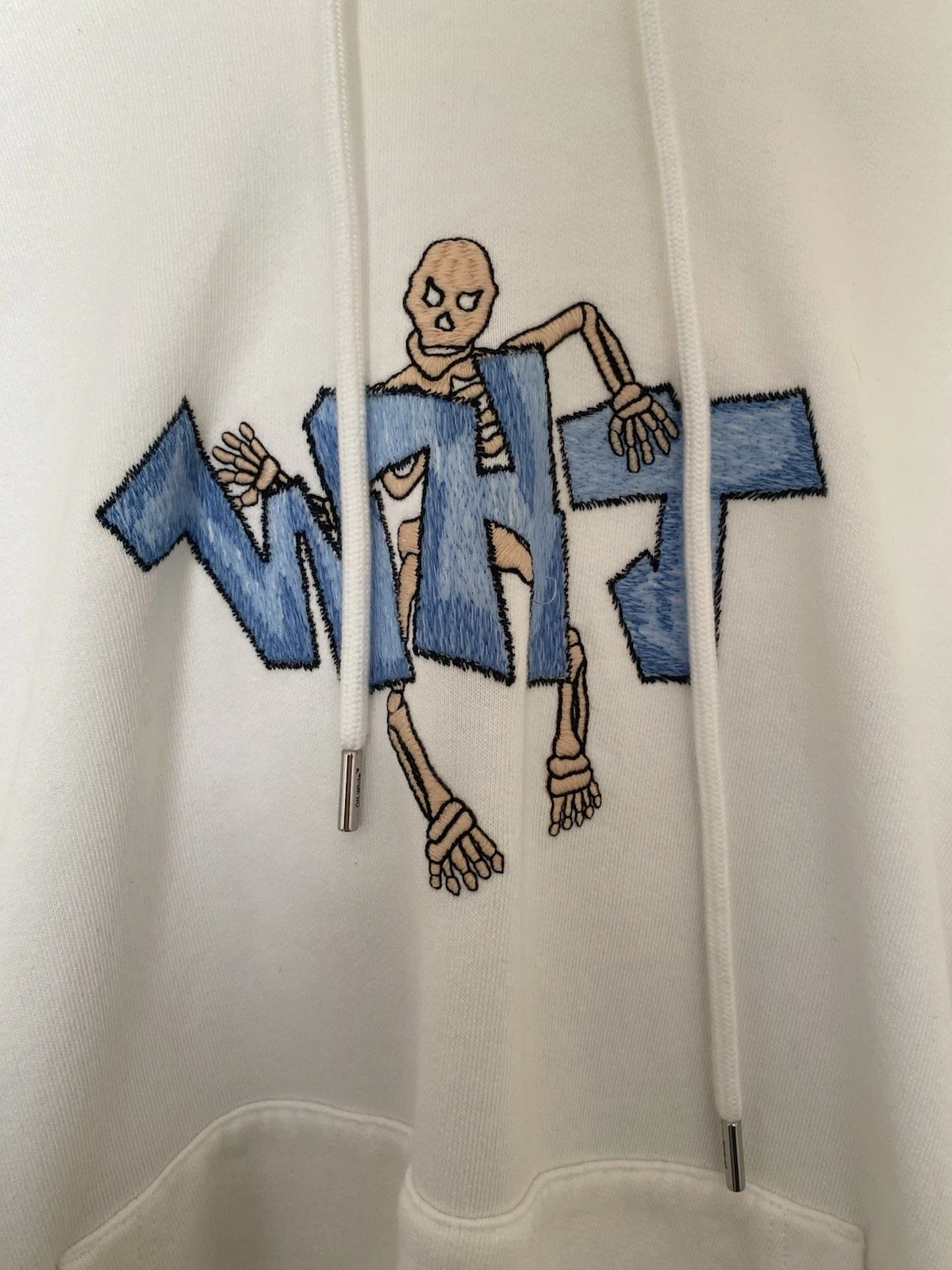 Felpa con cappuccio Off White Graffiti taglia media