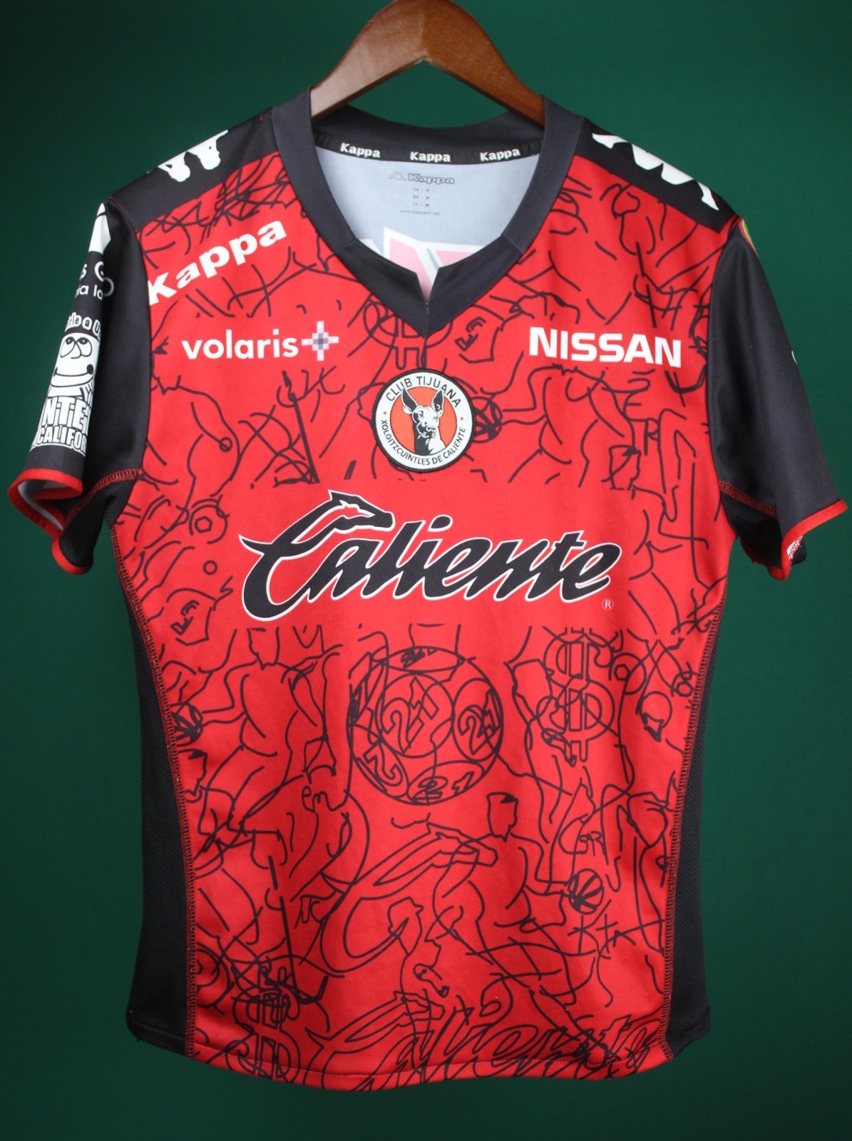 Club Tijuana Woman Jersey Season 2010-2011 Medium Authentic Kappa