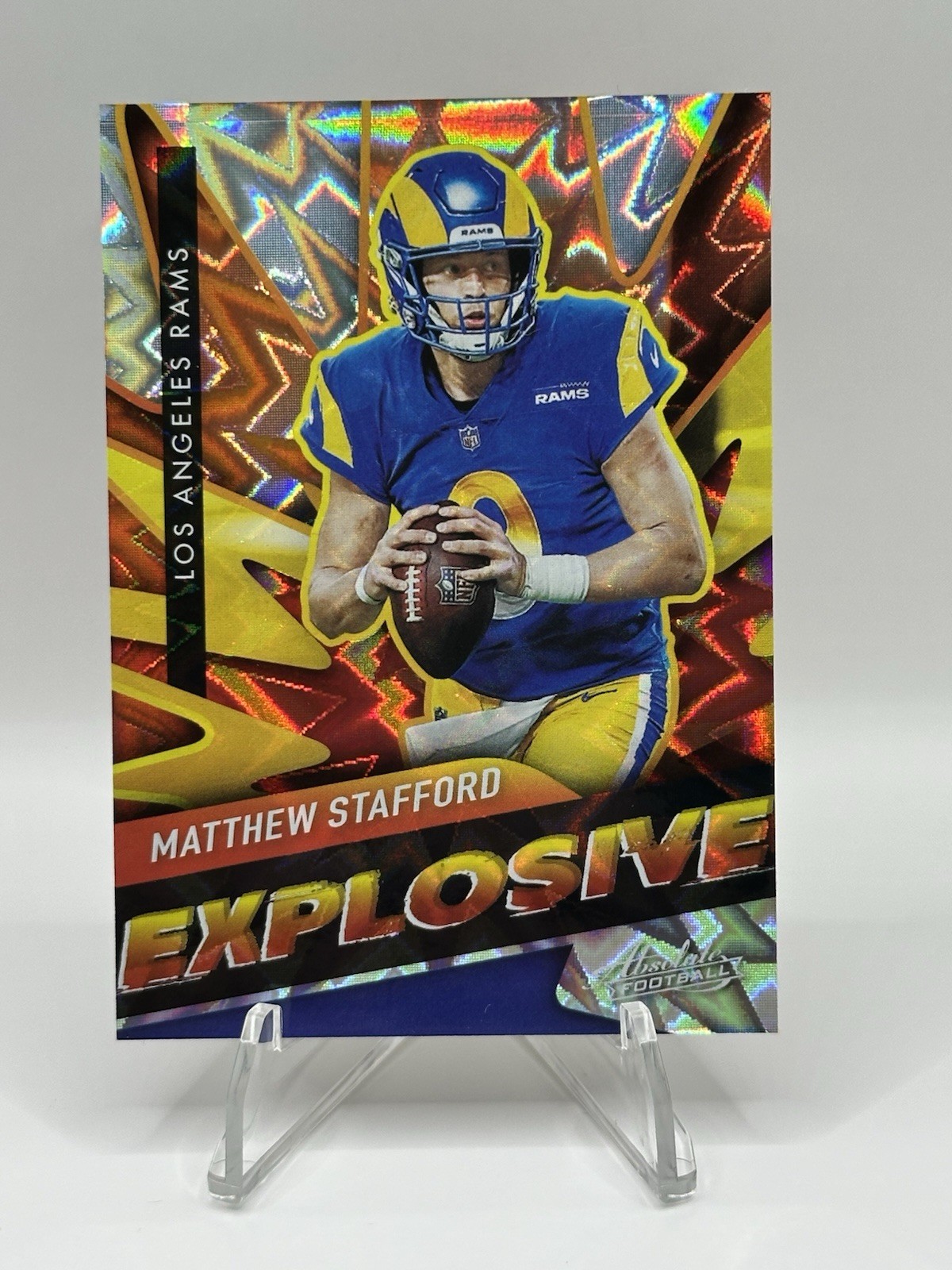 2021 Panini Absolute Football Matthew Stafford #E18 SSP Explosive 🔥