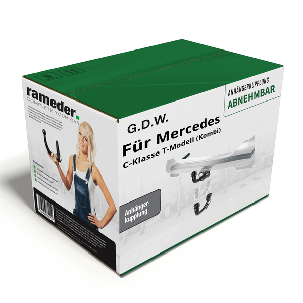 G.D.W. AnhäNgerkupplung Abnehmbar für Mercedes C-Klasse T-Modell (Kombi) 18- AHK-image