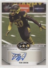 2015 Leaf US Army All-American Bowl Auto Silver 3/50 Tim Irvin #BA-TI1 Auto 1b8