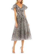 Mac Duggal Embellished Butterfly Fit And Flare Dress Women's 4