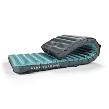  3D Wrapping Inflatable Camping Sleeping Pad with Built-in Pump, Fantasy Blue