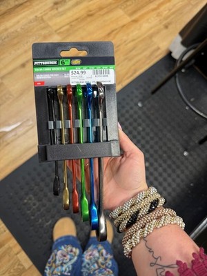 NEW-PITTSBURGH 6PC. COLOR COMBO WRENCH SET SAE 66053 (ECP019688)