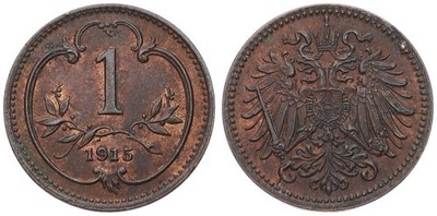 Österreich - Austria 1 Heller Franz Joseph I. 1892-1916 - verschiedene Jahrgänge