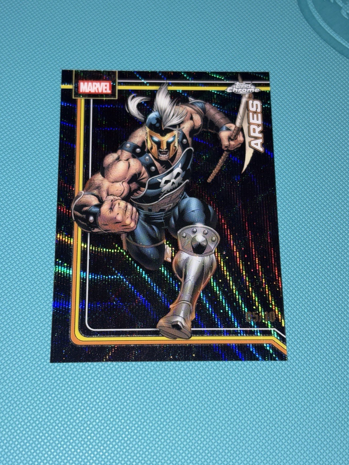 2026 Topps Chrome Marvel Ares #008 Black Wave Refractor /10 05/10 SSP