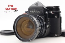  Exc 5 Pentax 6x7 67 TTL Film Camera SMC Takumar 55mm f3.5 Lens Grip From JAPAN