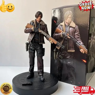 Resident Evil 4 Remake Collector s Edition Leon Statue Figure Box Set