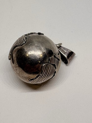 #ad 15g 925 STERLING SILVER GLOBE PENDANT HEAVY RINGING BELL HIGH QUALITY JEWELRY $49.99
