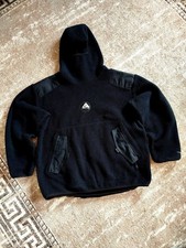 Nike ACG Ninja Fleece Balaclava Black Size М Sherpa Vintage Hoodie Sweatshirt