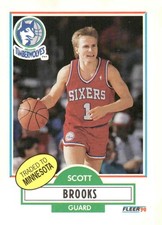 1990-91 Fleer #140 Scott Brooks
