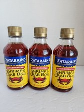 3 Bottles Of Zatarain's Shrimp And Crab Boil 8oz Bottles