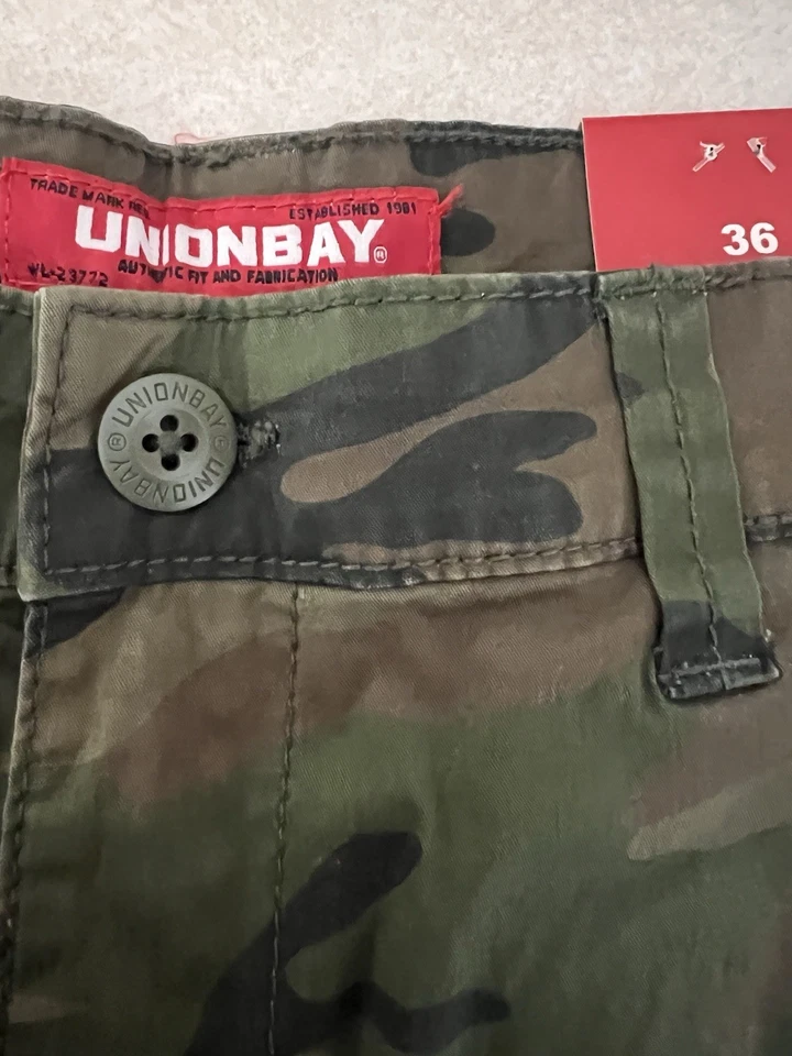 Pantalones cortos camuflados Union Bay para hombre 34 Foto 4 de 4