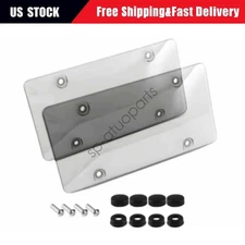 2pcs Unbreakable License Plate Bubble Covers Universal Fitment Protector License