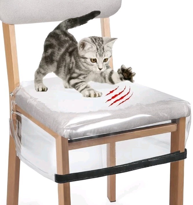 Covers For Dining Room Chairs, Stain, Water And Kitty 6 Pack