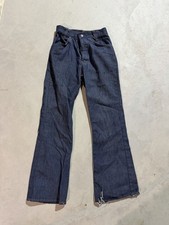 Vintage Orange Tab Talon Levi  s Kids Grunge Distressed Jeans 70s Bell Bottoms