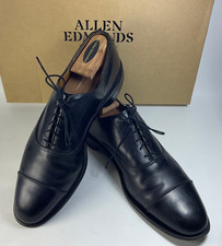 Allen Edmonds Park Avenue Cap-Toe Oxford Leather Dress Shoes Size 11.5 B Black