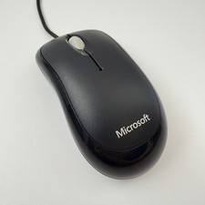 Microsoft Basic Optical Mouse v2.0 Model 1113 Black Wired USB Optical Mouse