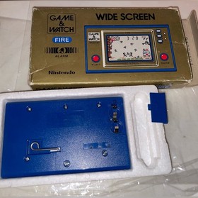 Nintendo Game & Watch Fire Blue and Red Handheld