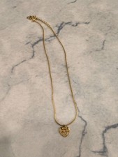 Christian Dior Heart Gold Necklace