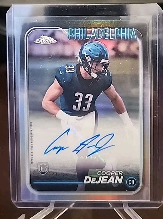 2024 Topps Chrome Cooper DeJean Rookie Auto Rookie Variation  Eagles 🔥