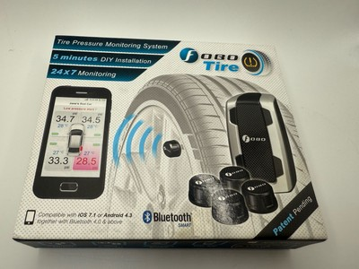 #ad Fobo Tire 2 Pressure System 4 Sensors and Monitor Bluetooth Model TY1402 Good $61.00