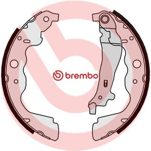 Brembo S68546 Bremsbackensatz 4 Bremsbacken Trommelbremse