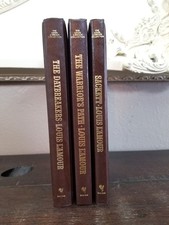 Vintage 3 Volume Set Western Louis L'amour Deluxe Leatherette Bound Books