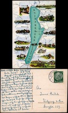 Ansichtskarte Starnberg Starnberger See Mehrbild Landkarten AK 1925
