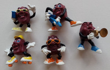 Vintage 1987-88 Lot Of 5 California Raisins Applause Figures
