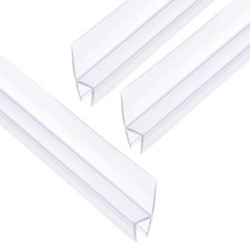 Glass Shower Door Side Seal 78.5" Long for 1/4" Glass H-Type Seal Strip, Clear