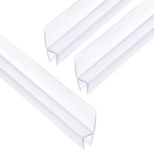 Glass Shower Door Side Seal 78.5" Long for 1/4" Glass H-Type Seal Strip, Clear